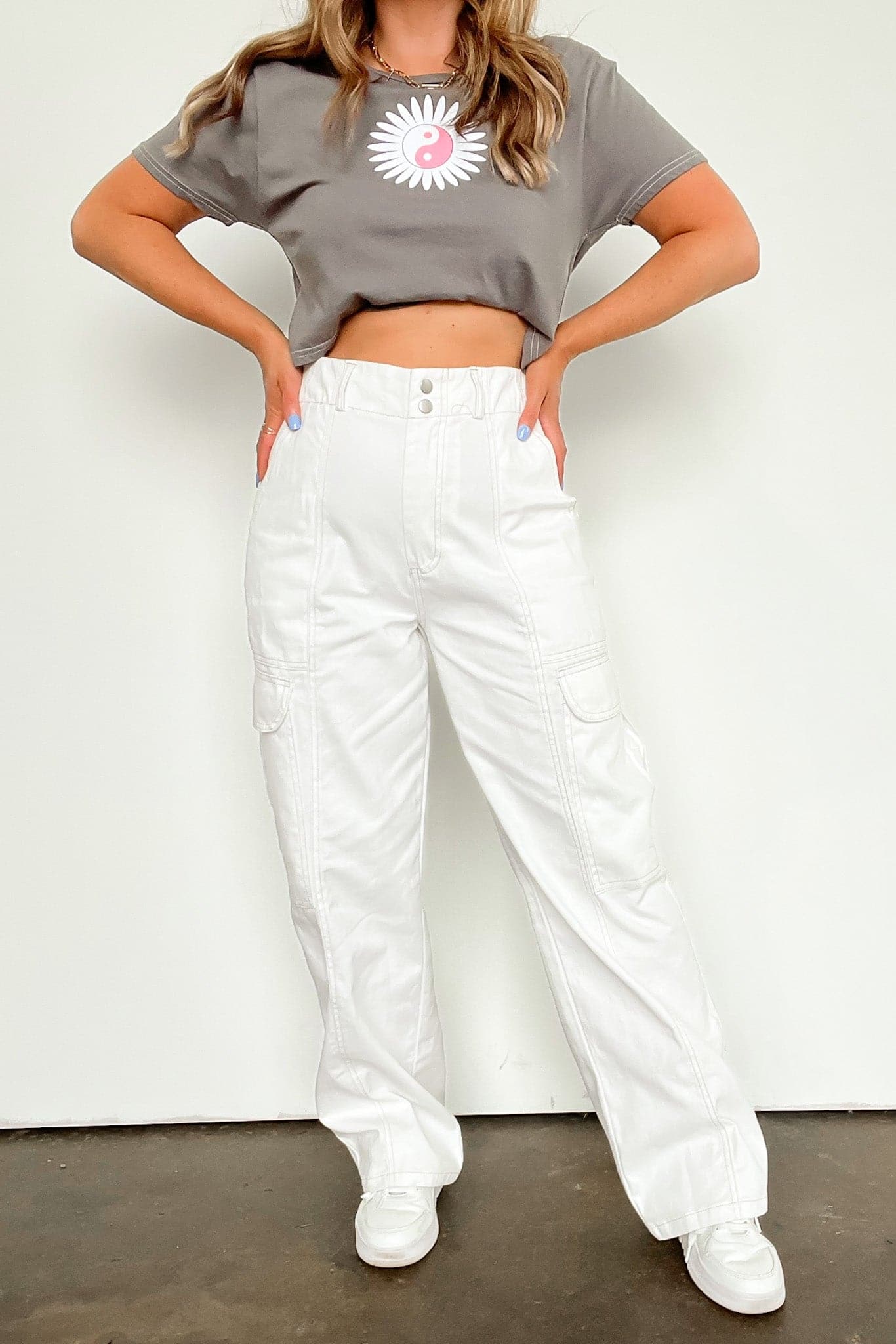  Style Club Wide Leg Cargo Pants - FINAL SALE - Madison and Mallory