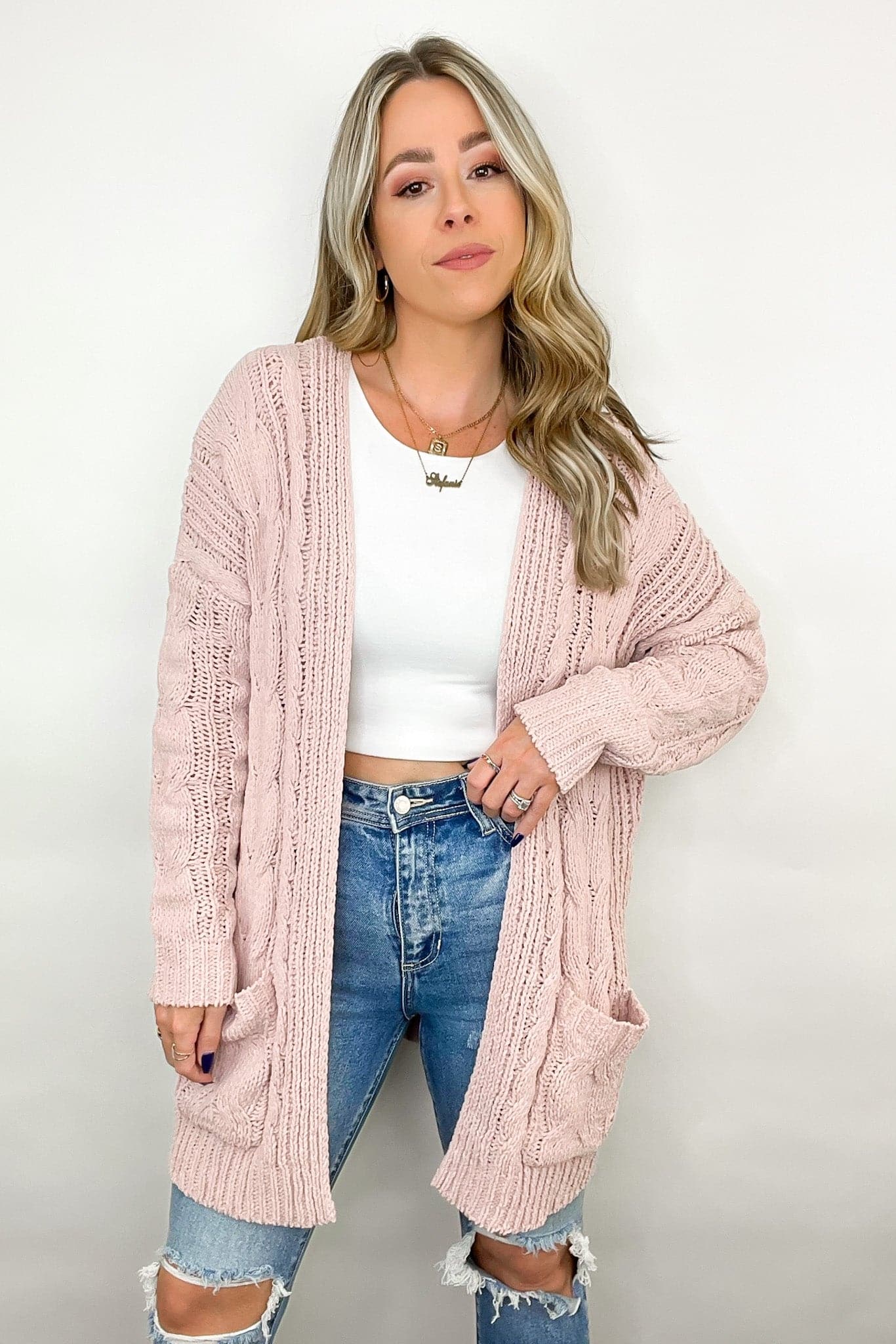  Style Forecast Cable Knit Cardigan - BACK IN STOCK - Madison and Mallory