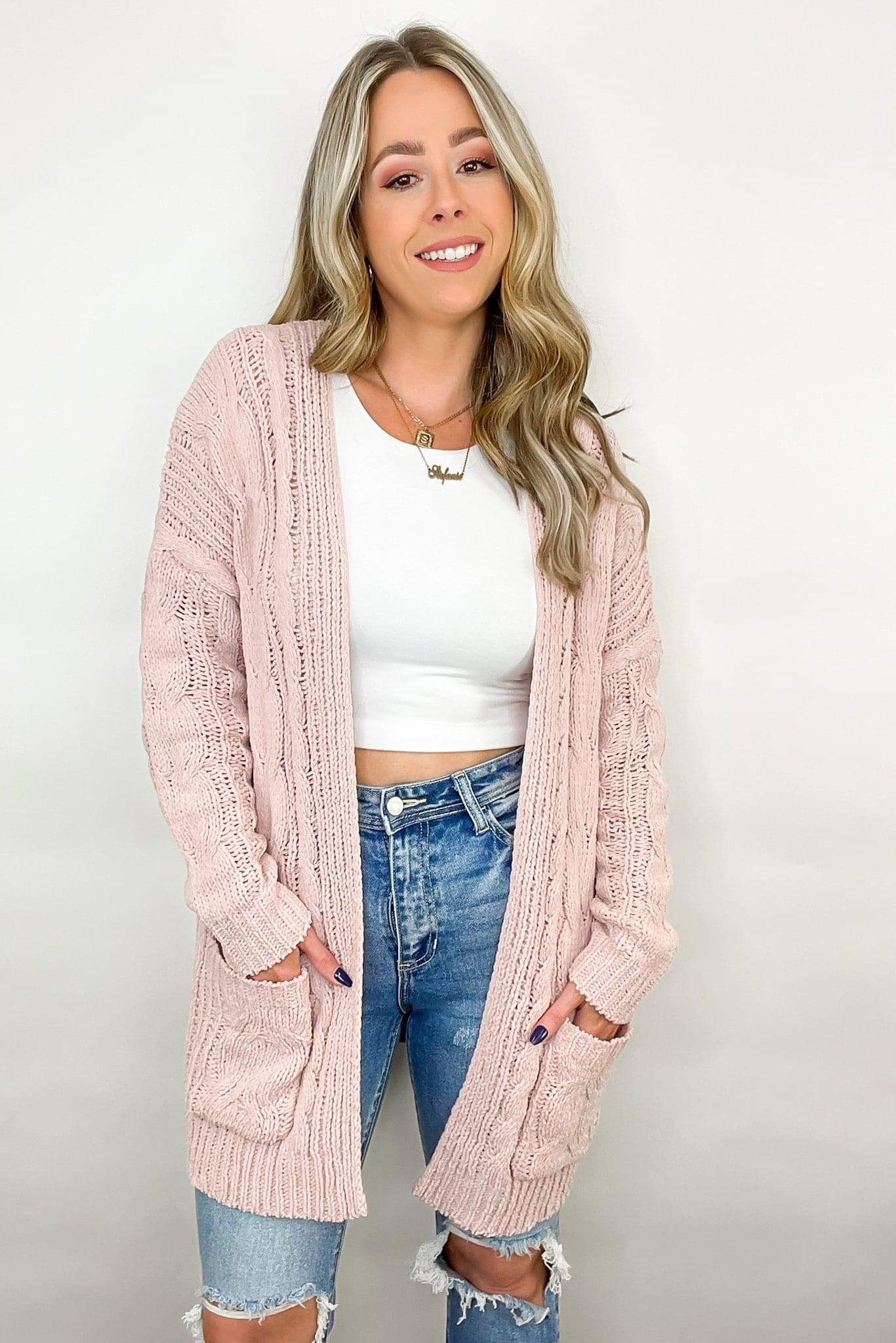  Style Forecast Cable Knit Cardigan - BACK IN STOCK - Madison and Mallory