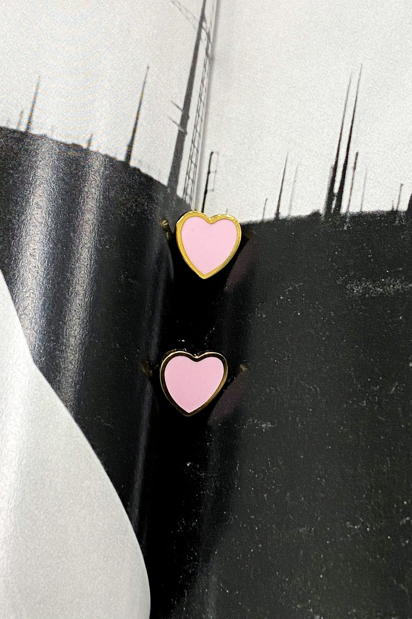 Pink Sweet Confession Heart Stud Earrings - FINAL SALE - Madison and Mallory