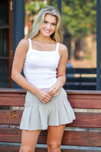  Sylane Ribbed Knit Flowy Shorts - FINAL SALE - Madison and Mallory
