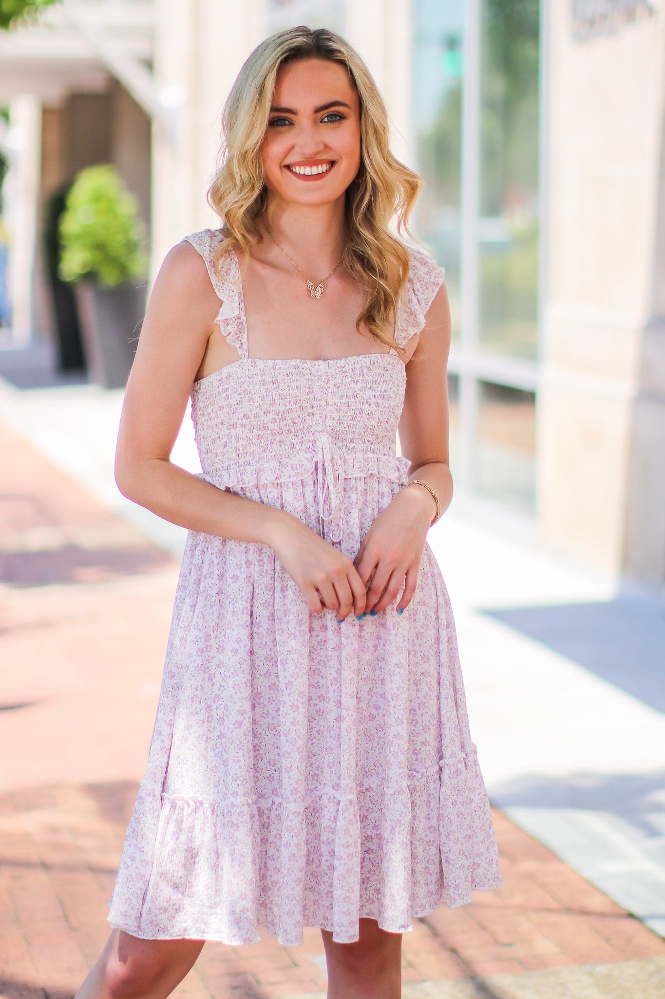  Take the Moment Floral Ruffle Dress - FINAL SALE - Madison and Mallory