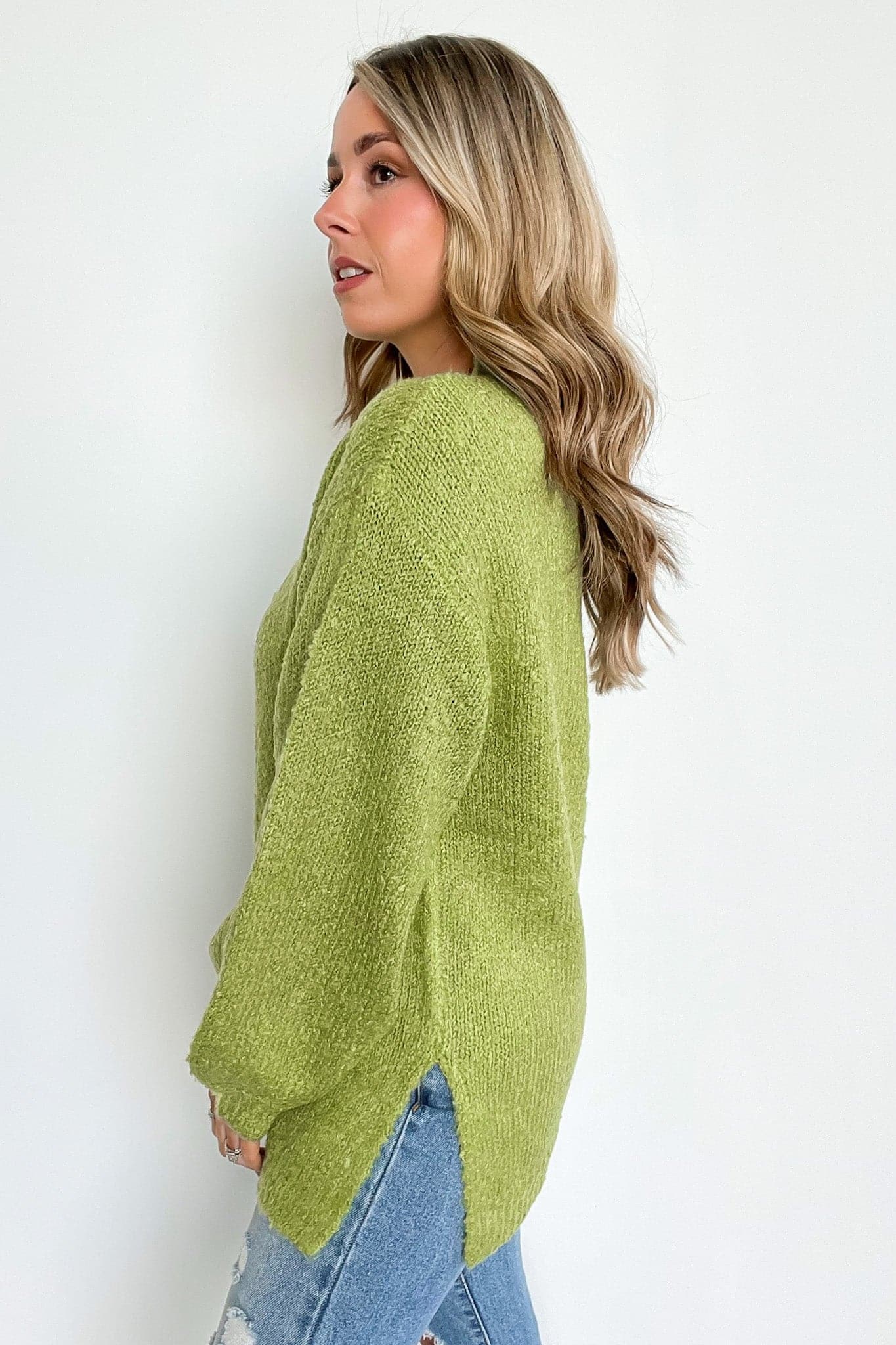  Tamia Mock Neck Sweater - FINAL SALE - Madison and Mallory