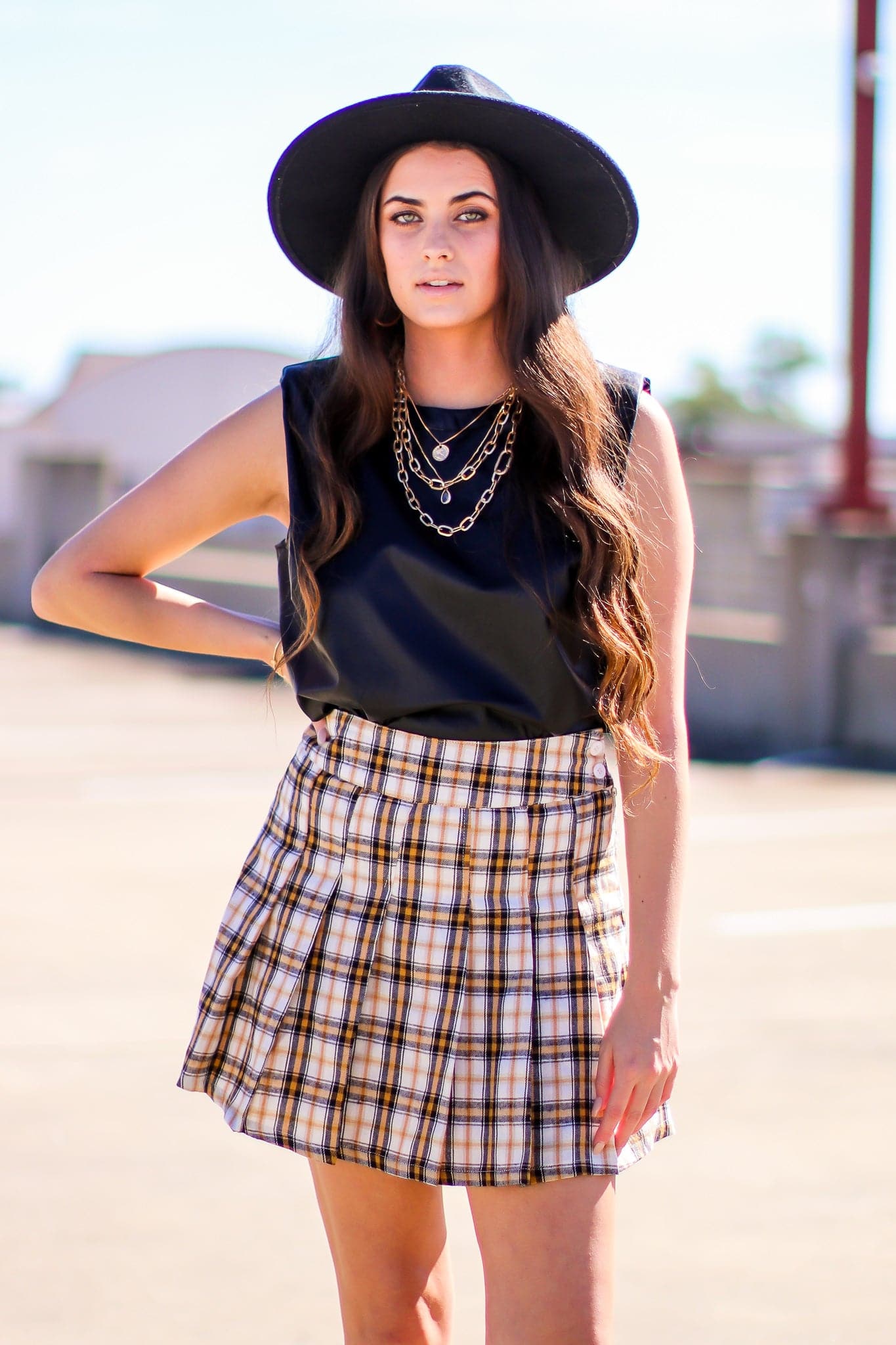  Lowri Vegan Leather Muscle Tank Top -  FINAL SALE - Madison and Mallory