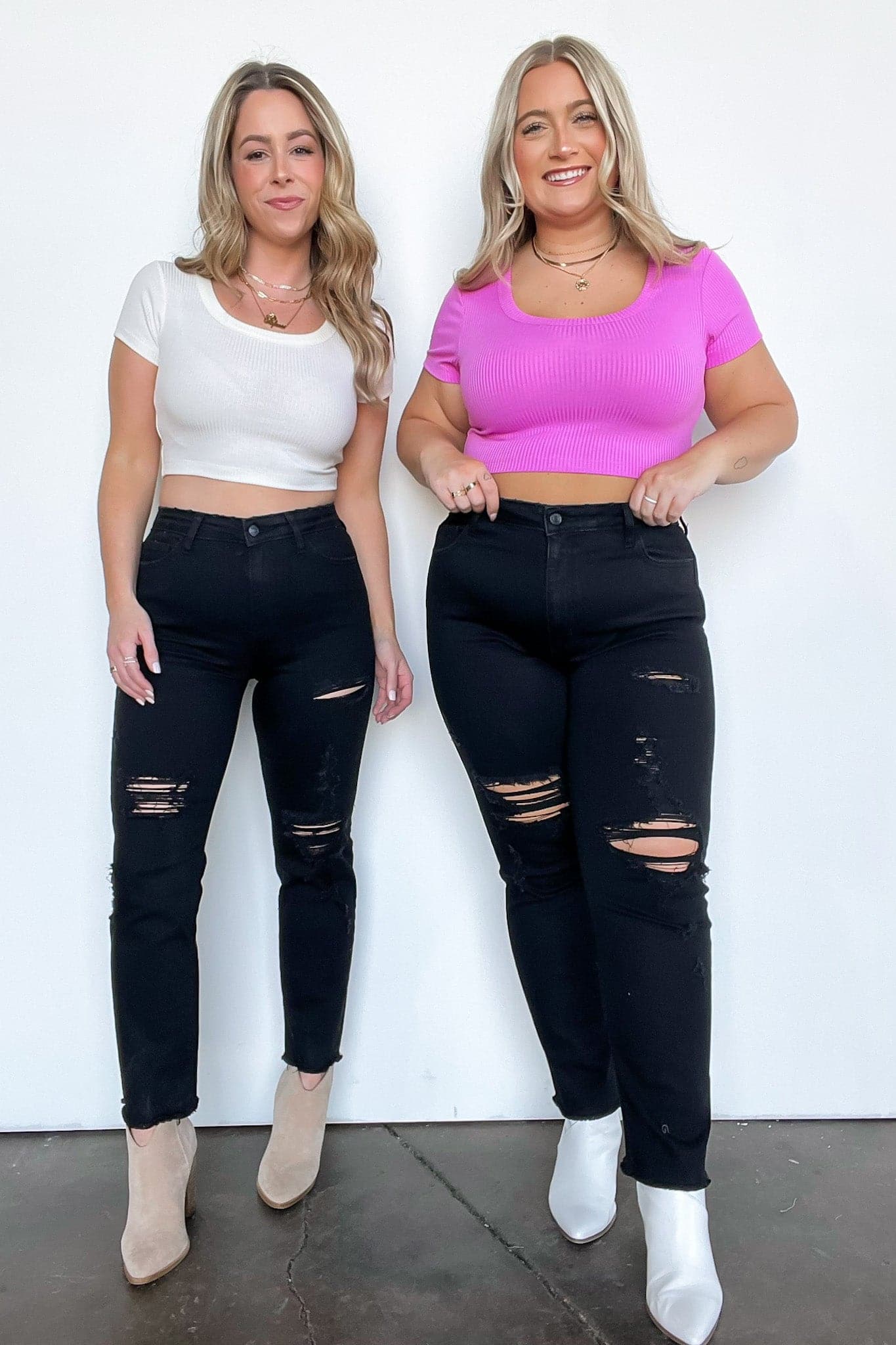  Tarah Distressed Crop Jeans - BACK IN STOCK - Madison and Mallory