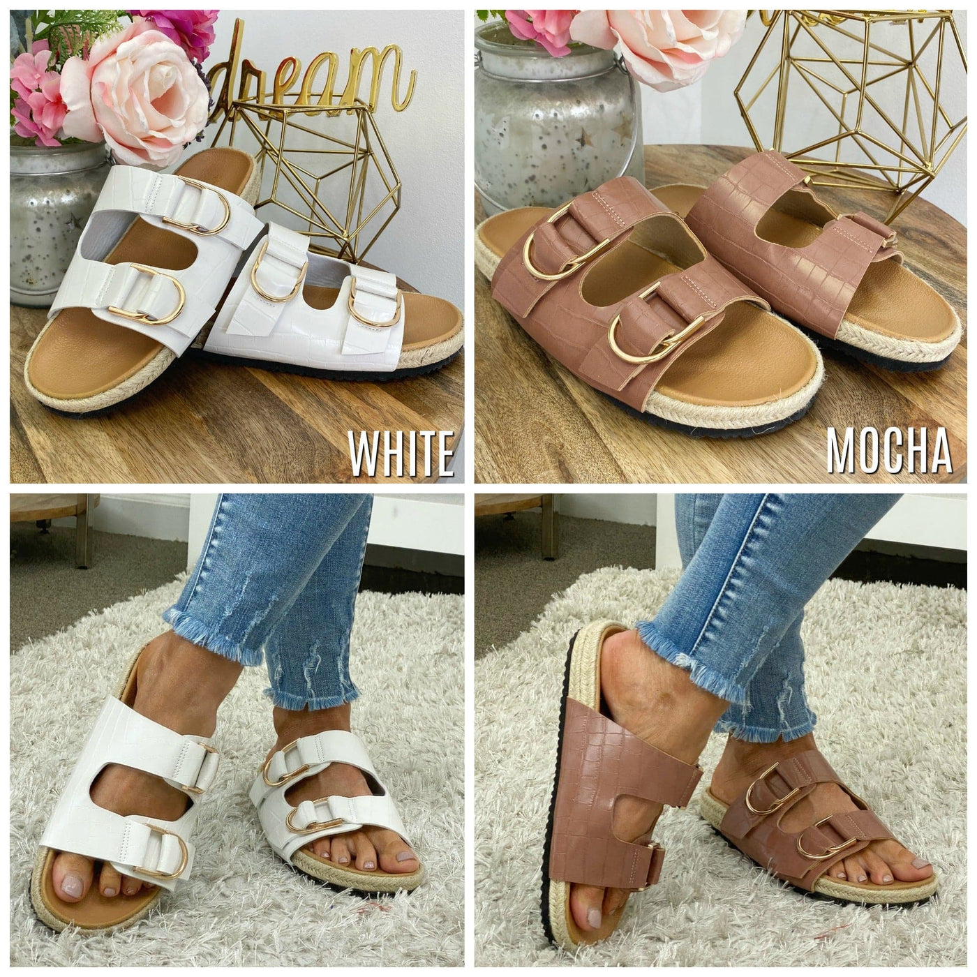  Taryne Espadrille Buckle Sandals - FINAL SALE - Madison and Mallory