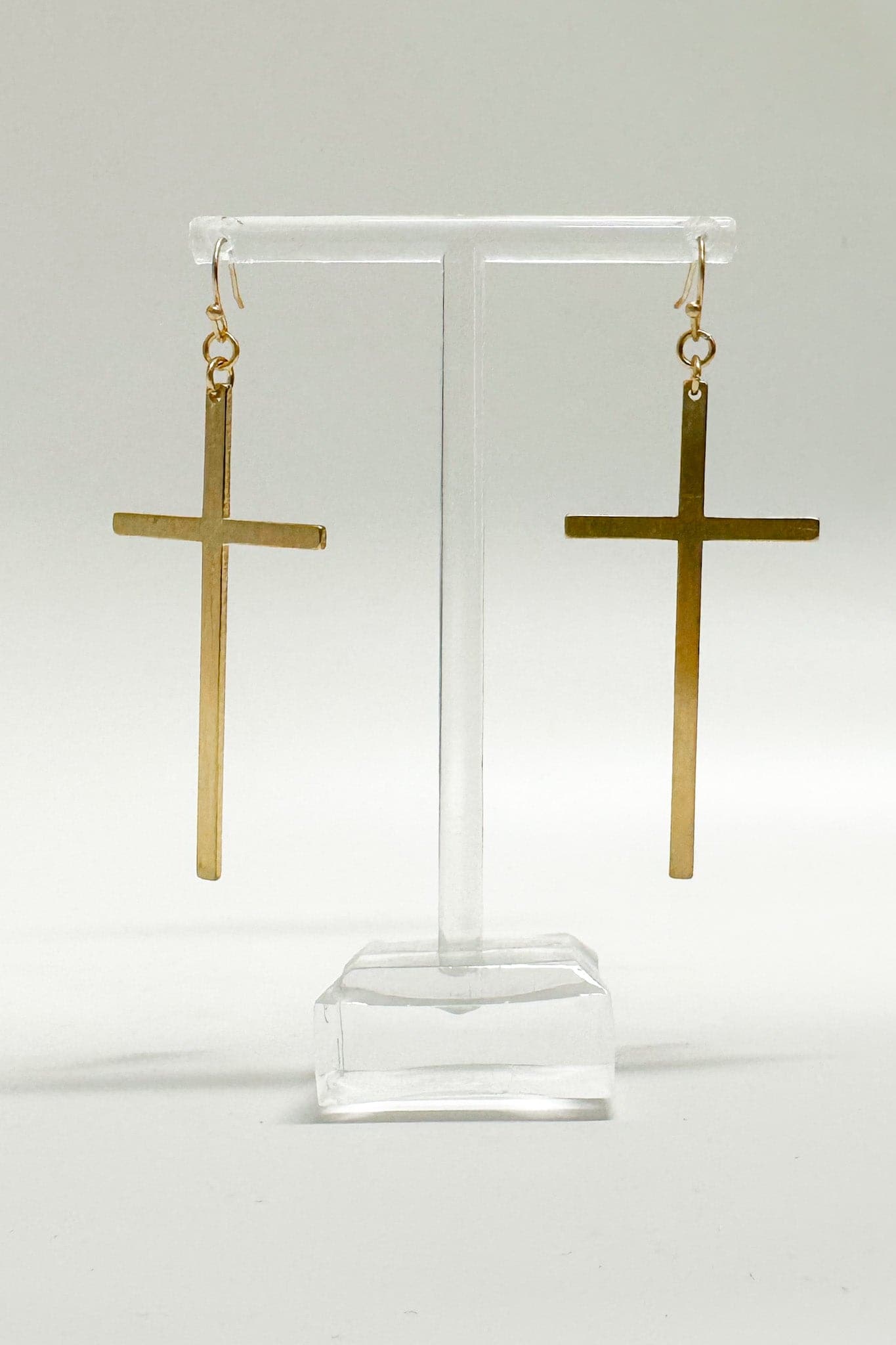 Gold Taylar Cross Drop Earrings - Madison and Mallory