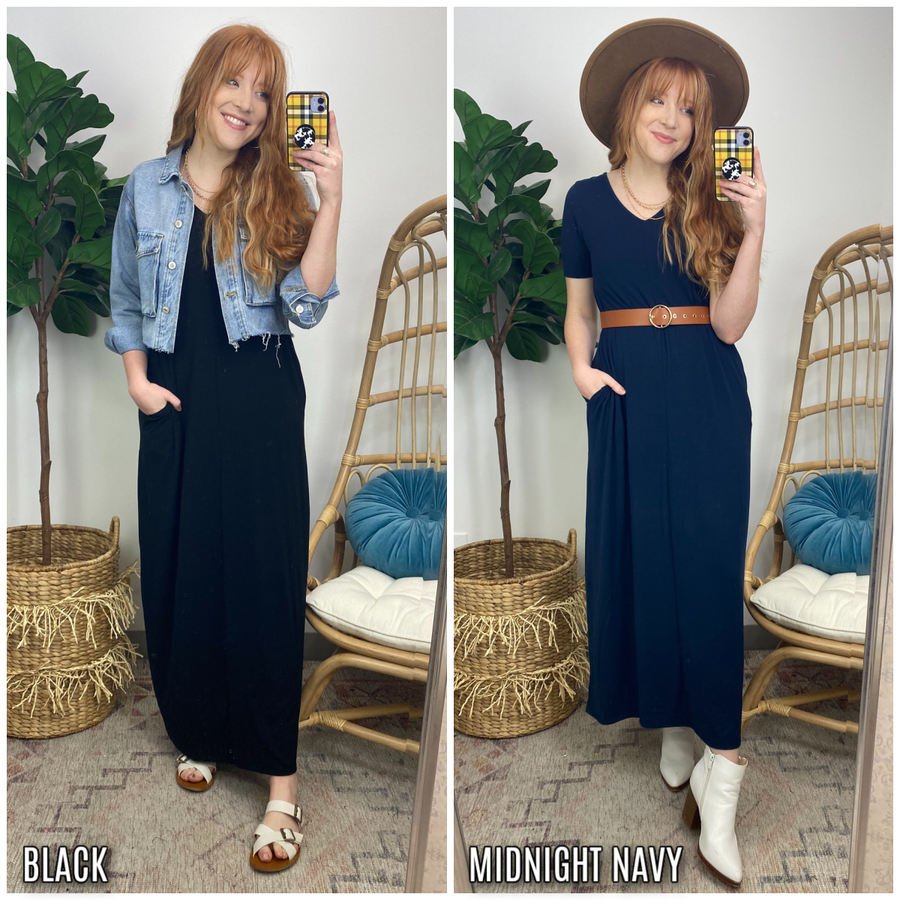  Tereza V-Neck Maxi Dress - FINAL SALE - Madison and Mallory