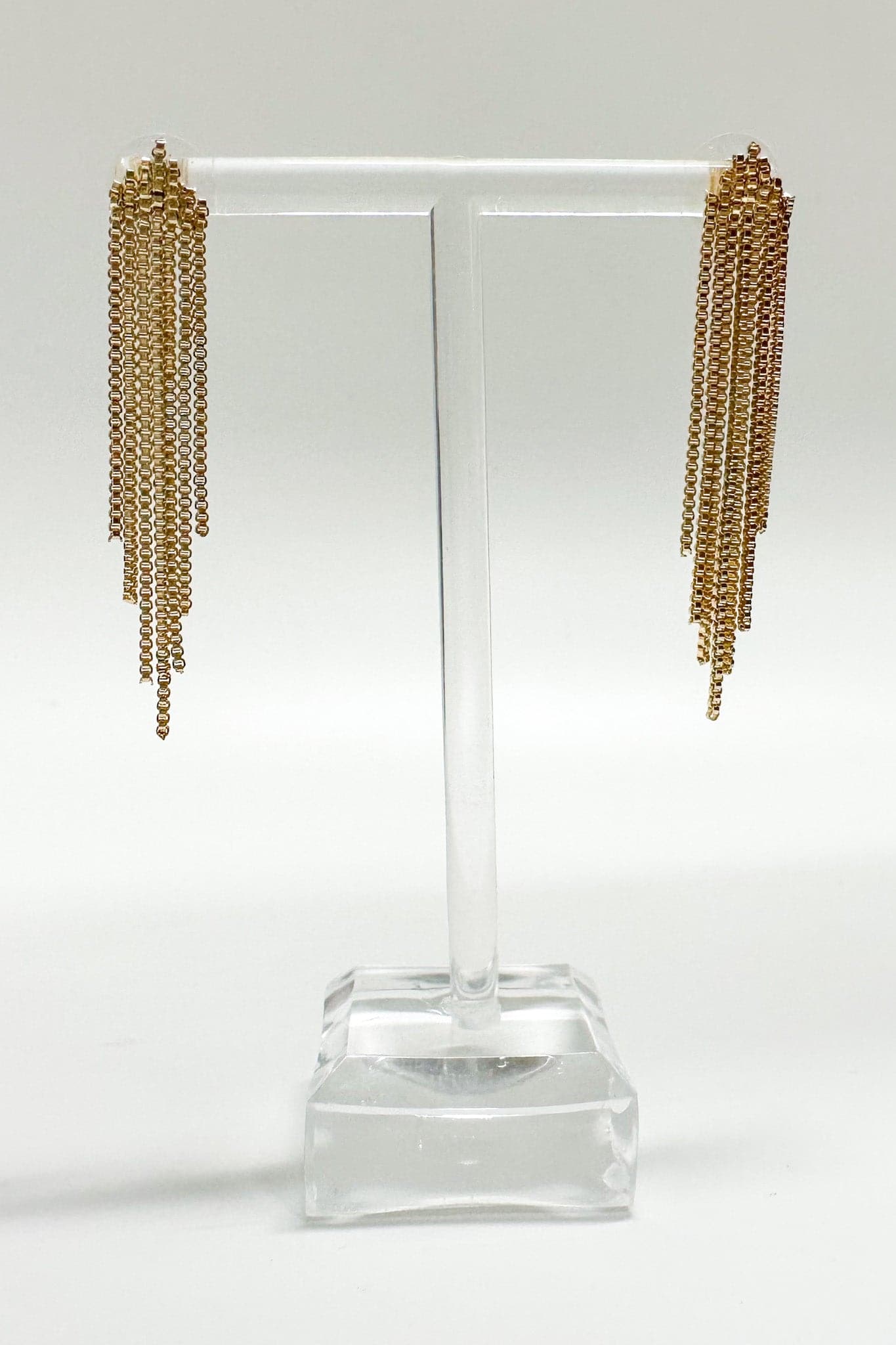 Gold Terrah Chain Drop Earrings - Madison and Mallory