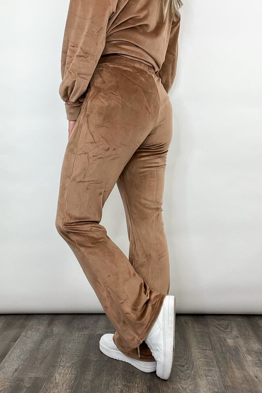  Toasty Feeling Velour High Waisted Pants - FINAL SALE - Madison and Mallory