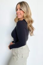  Upfront Style Ribbed Collared Cropped Top - FINAL SALE - Madison and Mallory