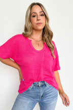 Varnie Knit U-Neck Pocket Top - FINAL SALE - Madison and Mallory