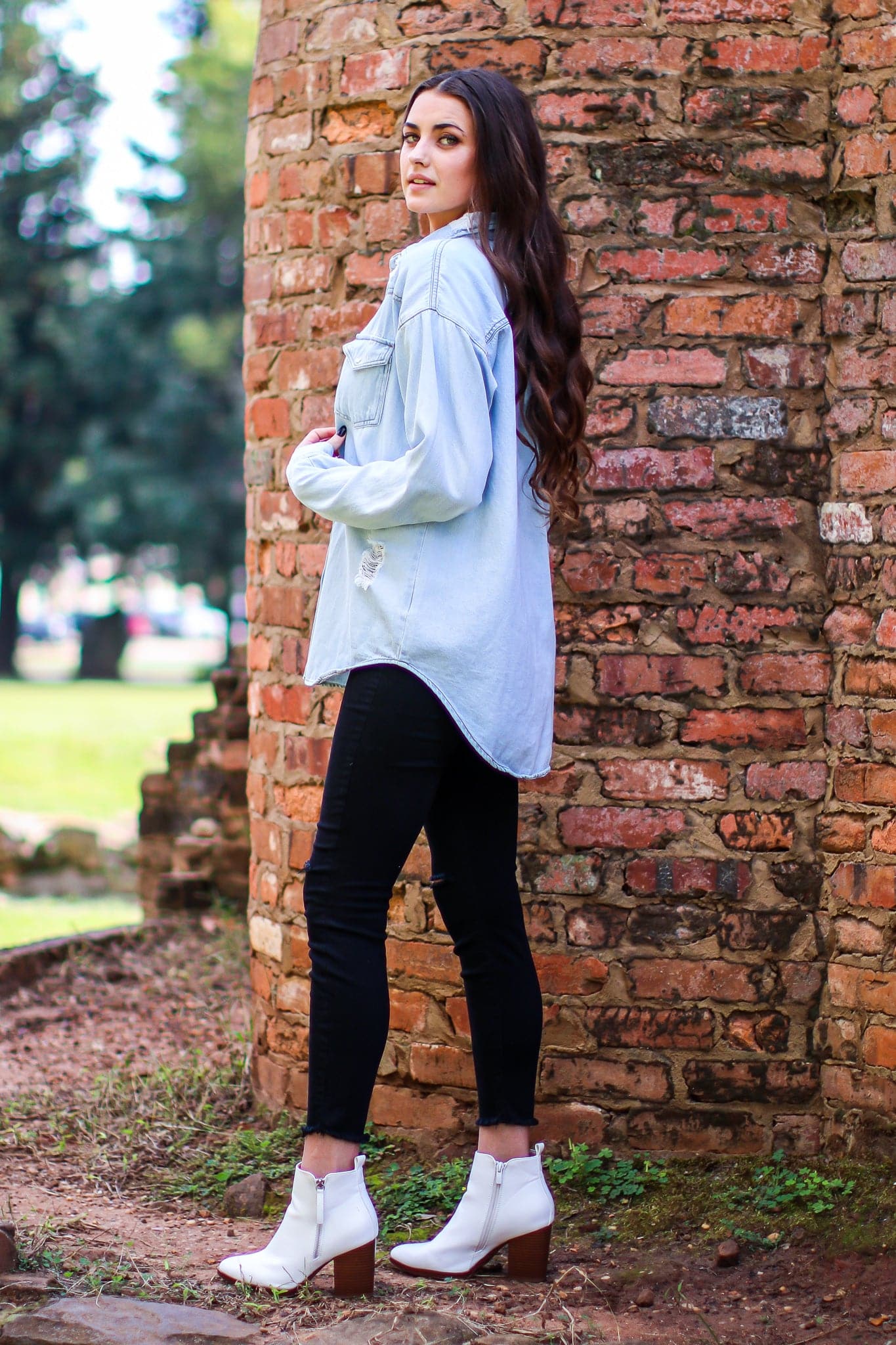  Verdi Relaxed Button Down Denim Shacket - FINAL SALE - Madison and Mallory