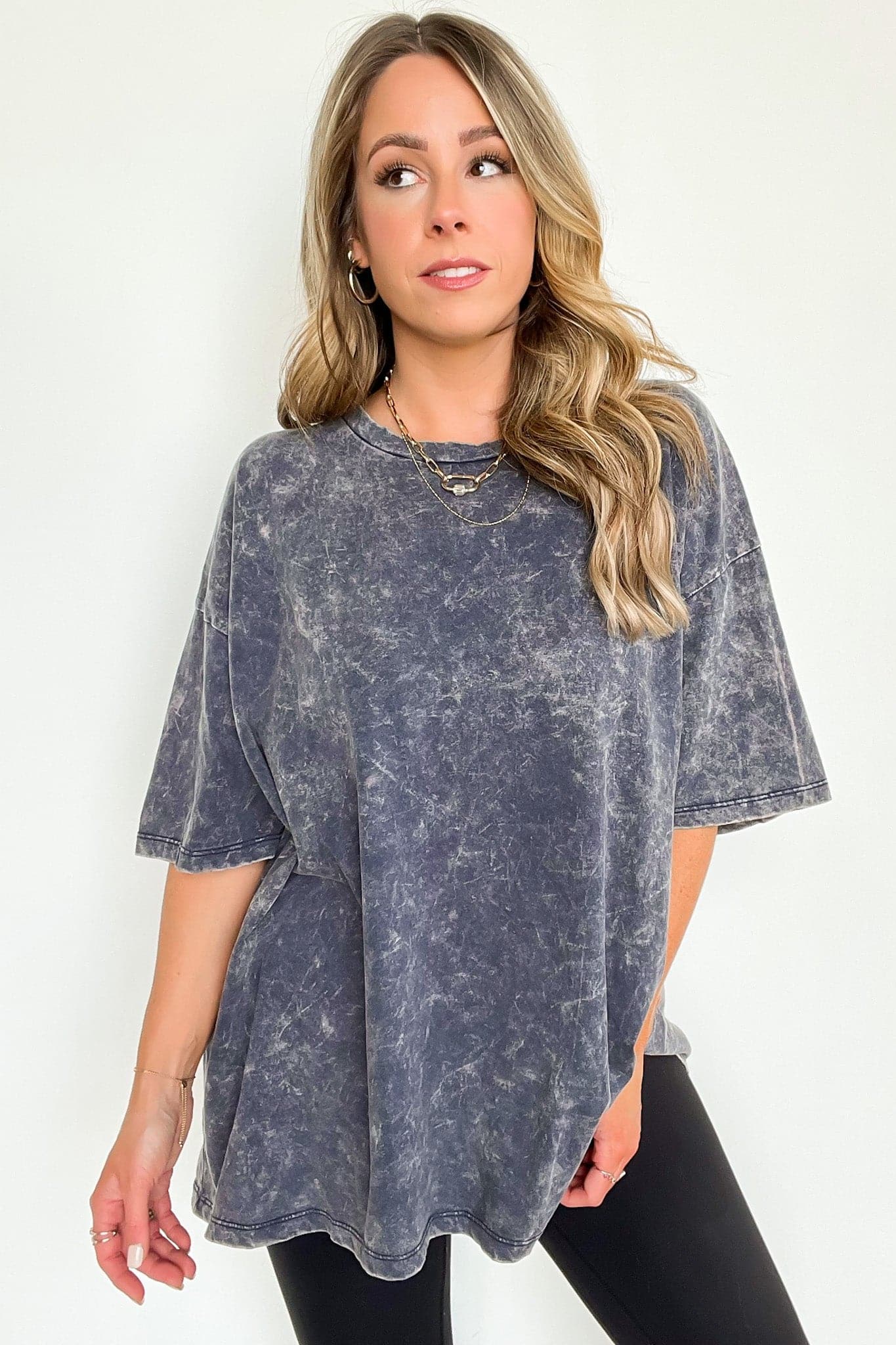 Blackberry / SM Weekend Awaits Mineral Wash Oversized Top - BACK IN STOCK - Madison and Mallory