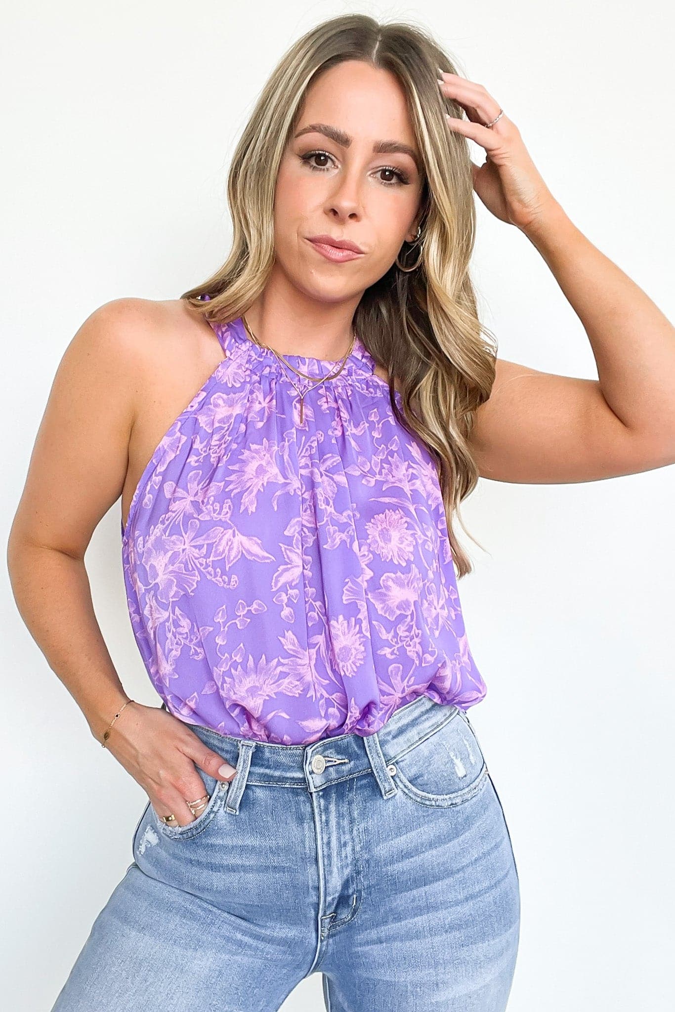  Whimsical Wishes Floral Smocked Top - FINAL SALE - Madison and Mallory