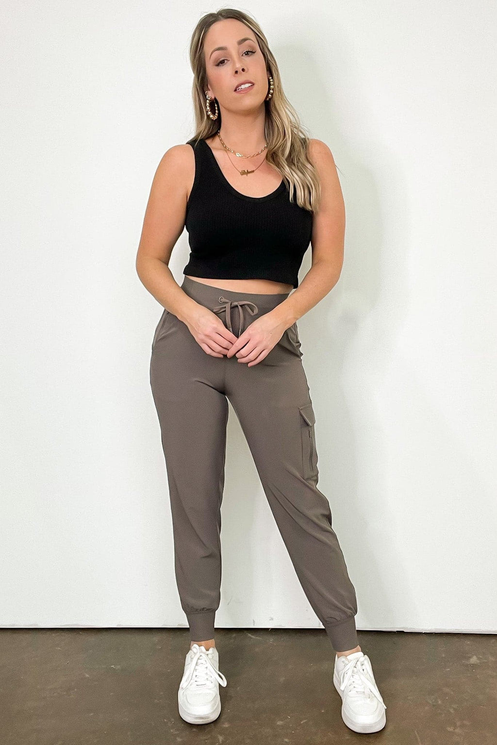 Whynn Drawstring Cargo Joggers - FINAL SALE - Madison and Mallory