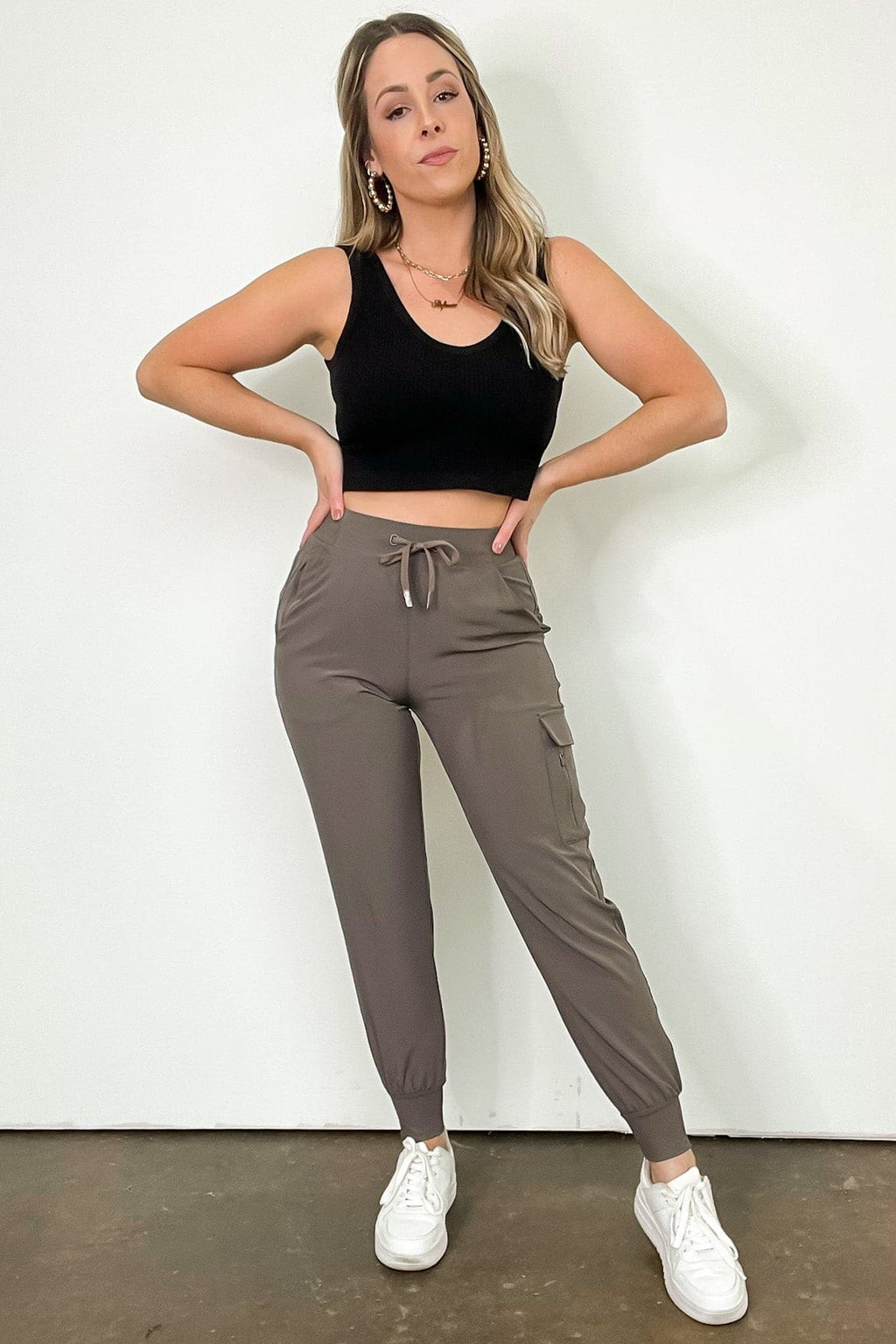 Whynn Drawstring Cargo Joggers - FINAL SALE - Madison and Mallory