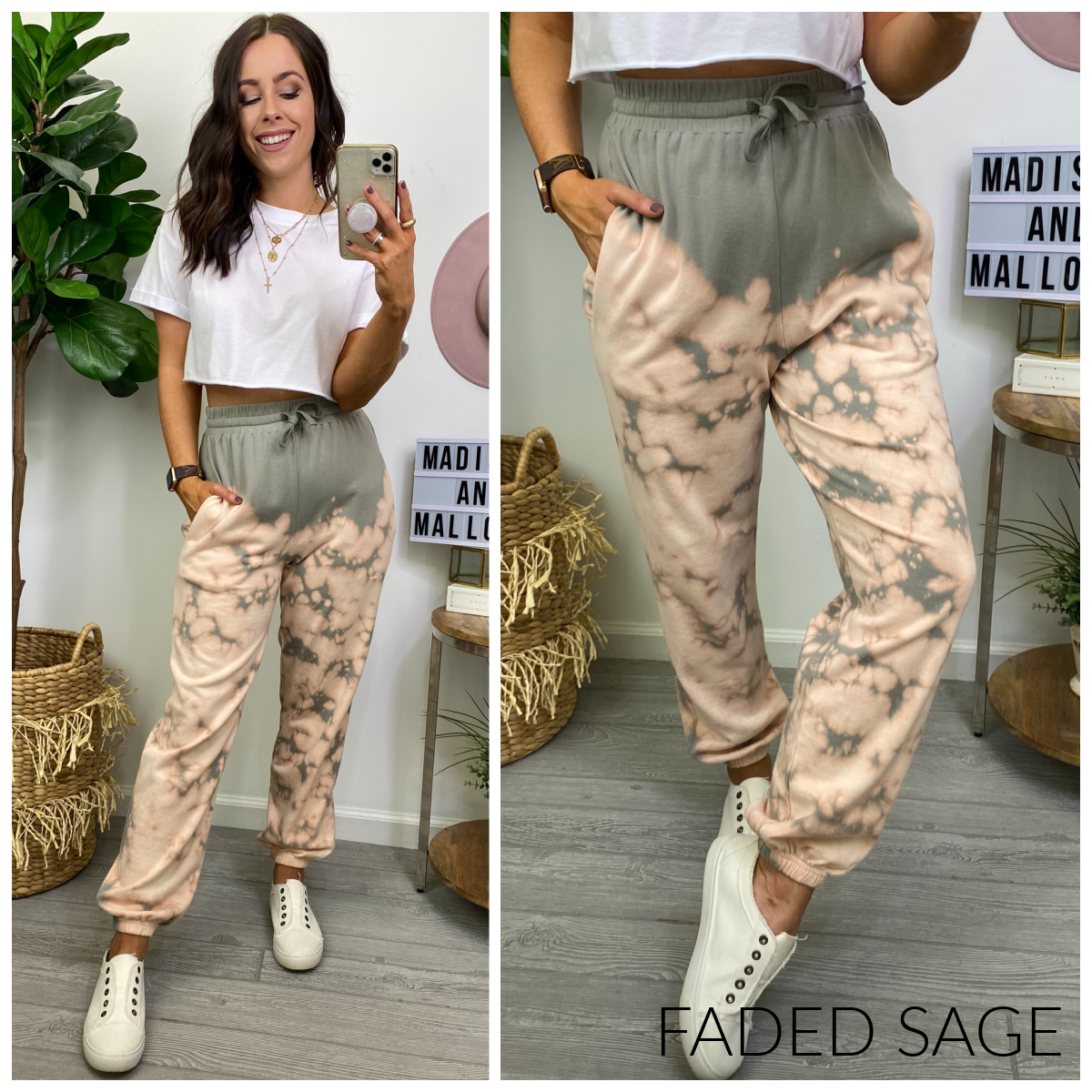  Xylia Bleach Dye Joggers + MORE COLORS - Madison and Mallory