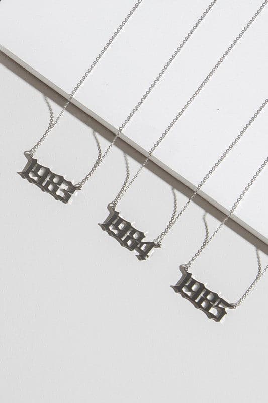 Millennial Birth Year Necklace - FINAL SALE - Madison and Mallory