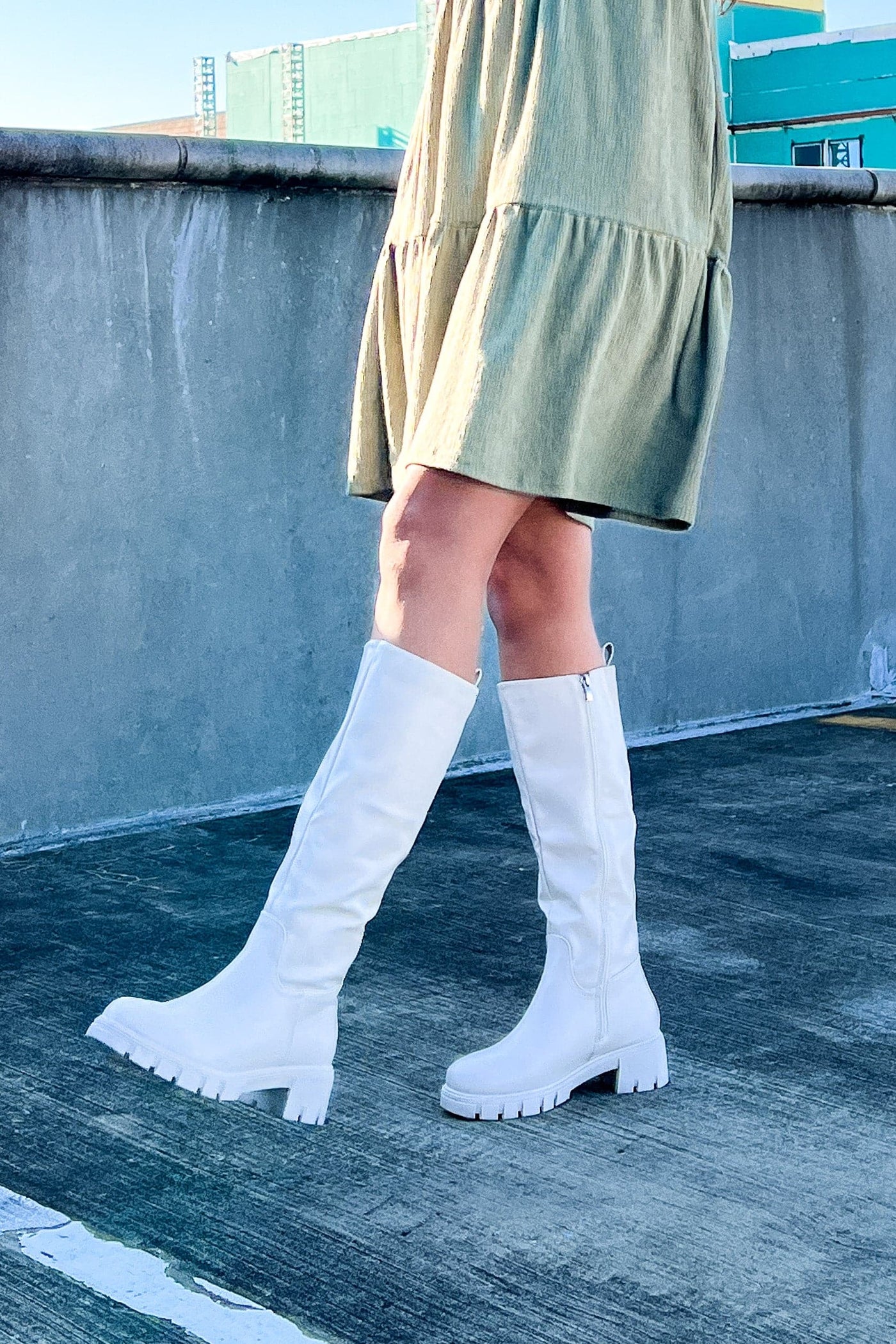  One Good Reason Faux Leather Tall Lug Boots - FINAL SALE - Madison and Mallory