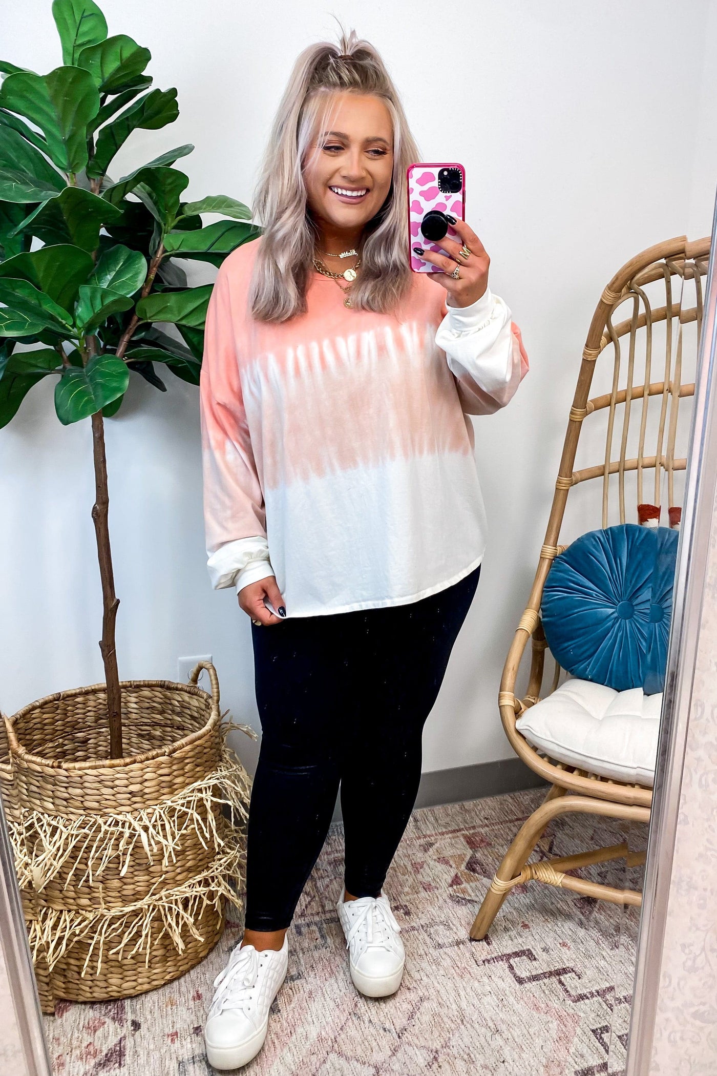  Totally Relaxed Ombre Dye Sweatshirt - FINAL SALE - Madison and Mallory