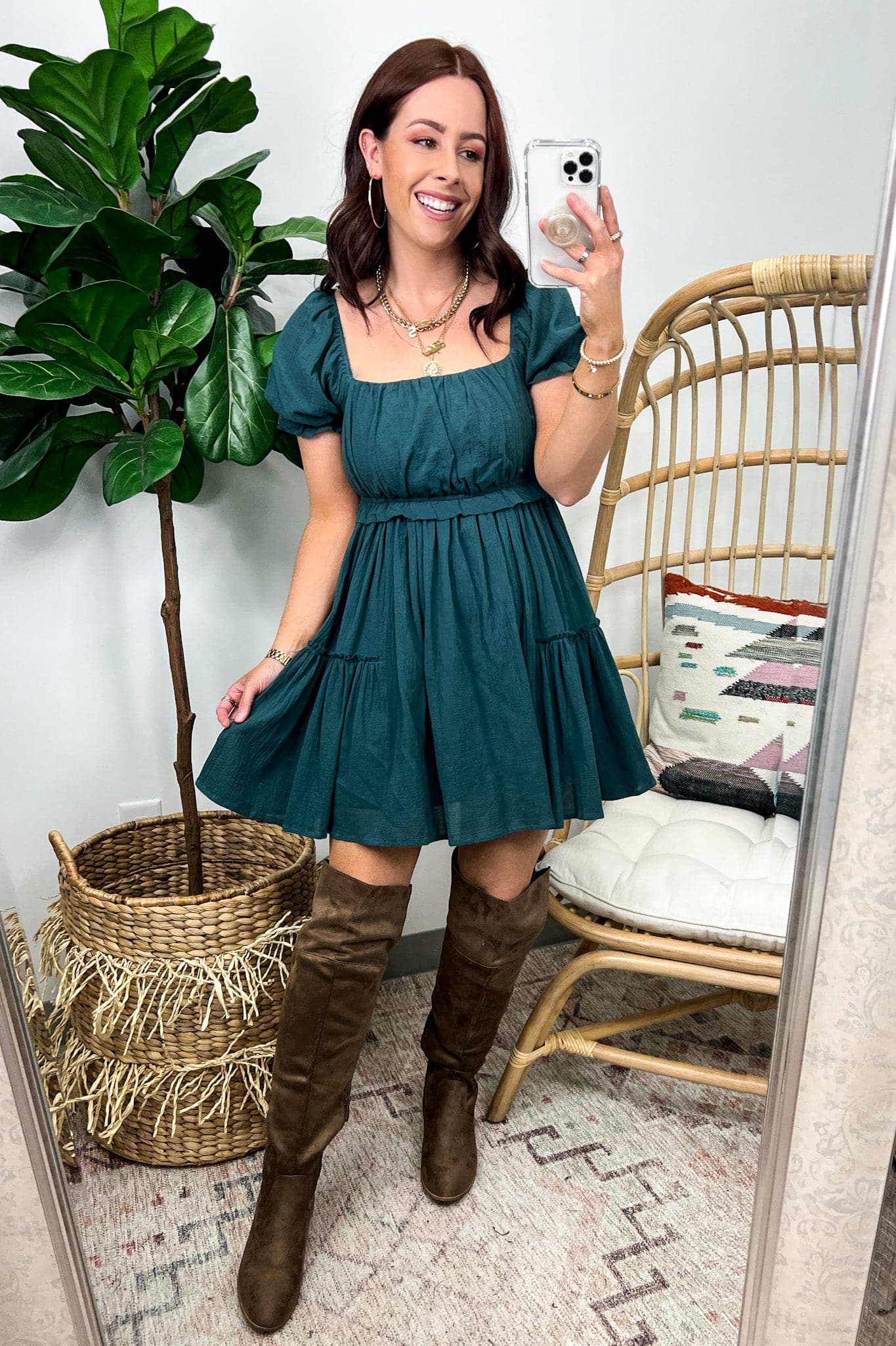 Broad Street Faux Suede Over the Knee Boots - FINAL SALE - Madison and Mallory