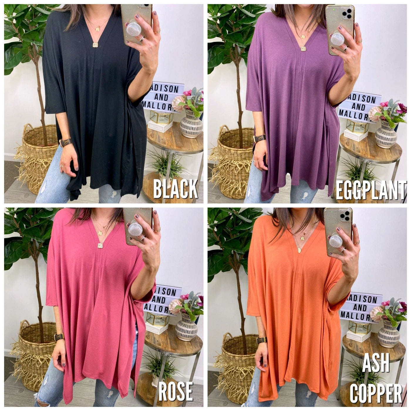  Flirt with Now Relaxed Fit Tunic Top - Madison and Mallory